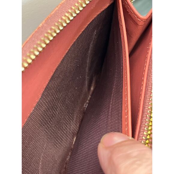 Miu Miu Croc Embossed Leather Zip Around Wallet Blush Pink Box Made In Italy - Picture 16 of 16